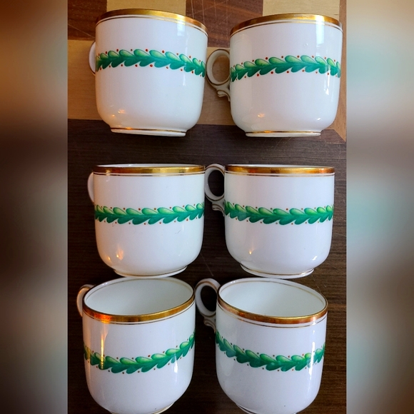 Set of (6) William Adderley WAA & Co. Porcelain Cups & Saucers